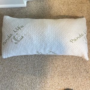 Panda life bamboo pillows w/ silk pillow cases (set of 2)